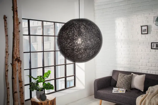 Závesná lampa FUNAFUTI 45 cm Dekorhome Biela