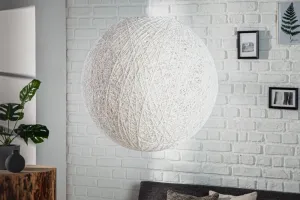 Závesná lampa FUNAFUTI 45 cm Dekorhome Biela