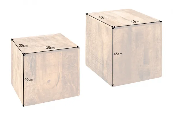 Odkladací stolík 2 ks LAIOS Dekorhome