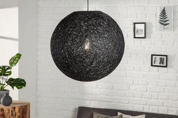 Závesná lampa FUNAFUTI 45 cm Dekorhome Biela