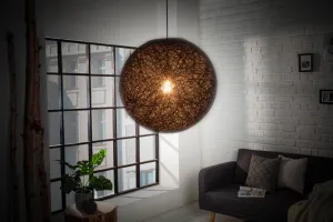 Závesná lampa FUNAFUTI 45 cm Dekorhome Biela