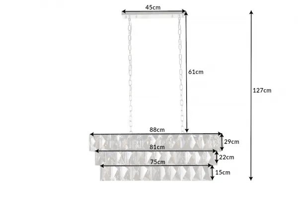 Závesná lampa ALOFI luster Dekorhome