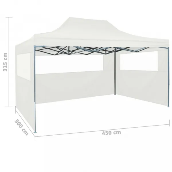 Skladací nožnicový párty stan s bočnicami 3x4,5 m Dekorhome