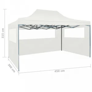 Skladací nožnicový párty stan s bočnicami 3x4,5 m Dekorhome