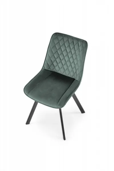 Otočná jedálenská stolička K520 Halmar Černá