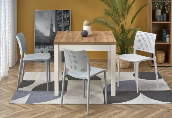 HALMAR Rozkladací jedálenský stôl TIAGO SQUARE remeselný dub/čierny