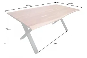 Jedálenský stôl ATHAMÁS X Dekorhome 180 cm