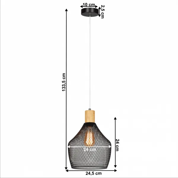 Závesná lampa KOLEN Tempo Kondela Biela