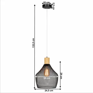 Závesná lampa KOLEN Tempo Kondela Biela