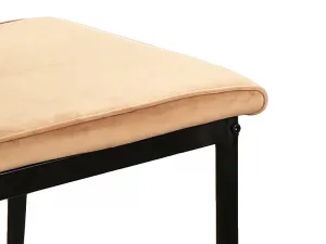 Signal Jedálenská stolička ATOM VELVET Farba: Čierna / Bluvel 19
