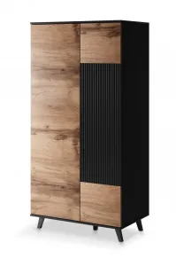 HALMAR Šatní skříň Random 90 cm kašmír/ořech