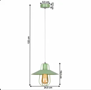 Závesná lampa TINAN Tempo Kondela Biela