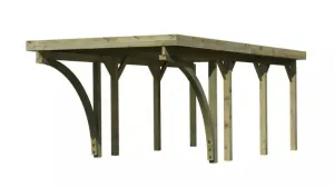 Drevený prístrešok / carport CLASSIC 2C Lanitplast