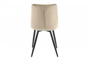 Signal Jedálenská stolička RALPH VELVET Farba: Čierna / Bluvel 19