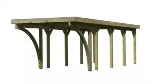 Drevený prístrešok / carport CLASSIC 3C Lanitplast