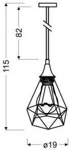 Závesná lampa GRAF Candellux
