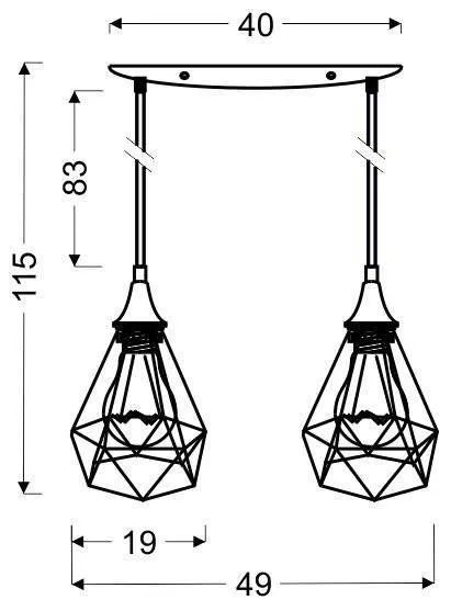 Závesná lampa GRAF Candellux