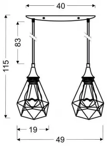 Závesná lampa GRAF Candellux