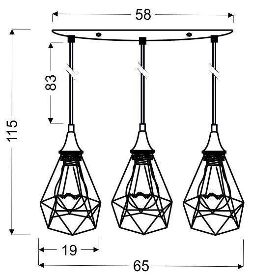 Závesná lampa GRAF Candellux