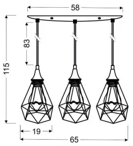 Závesná lampa GRAF Candellux