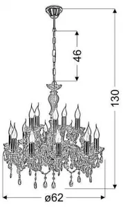 Závesná lampa MARIA 15xE14 luster Candellux