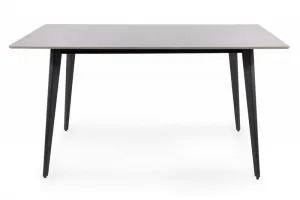 Signal Jídelní stůl Ivy 140 cm šedý/černý mat