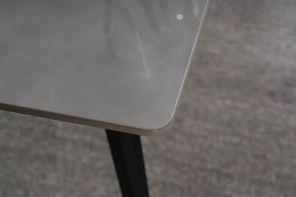Signal Jídelní stůl Ivy 140 cm šedý/černý mat