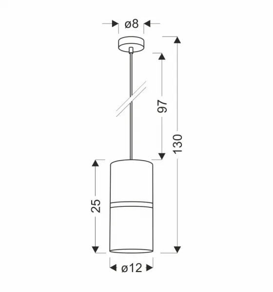 Závesná lampa GINA 1xE27 Candellux