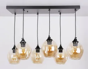 Závesná lampa ASPA 6xE27 Candellux