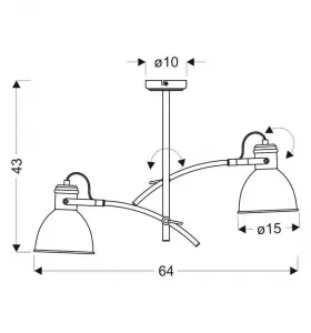 Závesná lampa ZUMBA Candellux