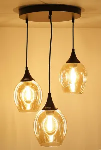Závesná lampa ASPA 3xE27 Candellux