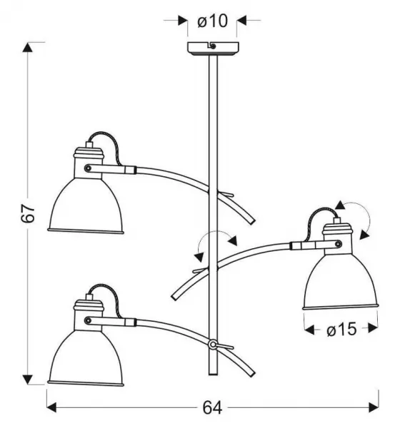 Závesná lampa ZUMBA Candellux