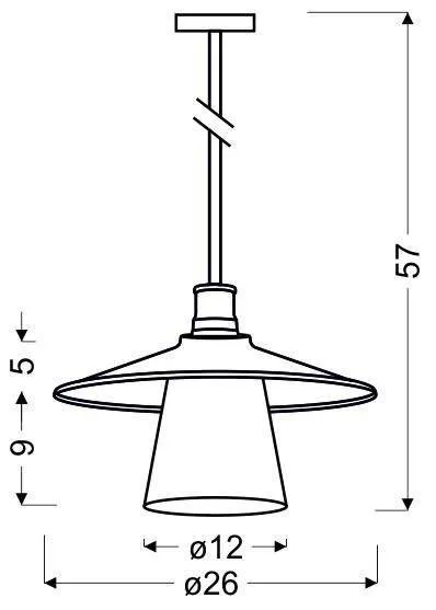 Závesná lampa LOFT Candellux