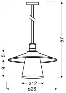 Závesná lampa LOFT Candellux