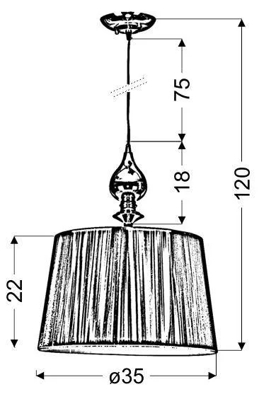 Závesná lampa PRIMA Candellux