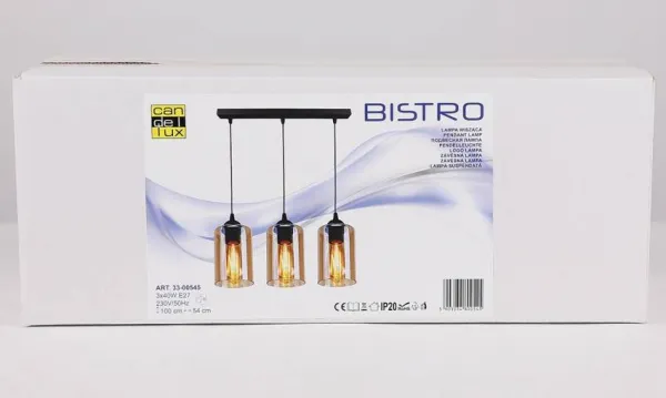 Závesná lampa BISTRO 3xE27 Candellux