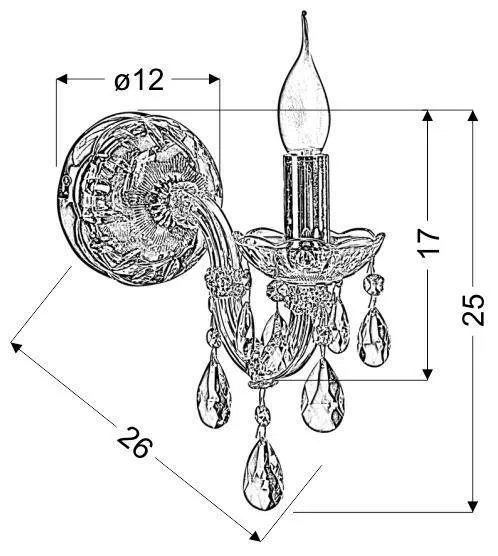 Nástenná lampa MARIA Candellux