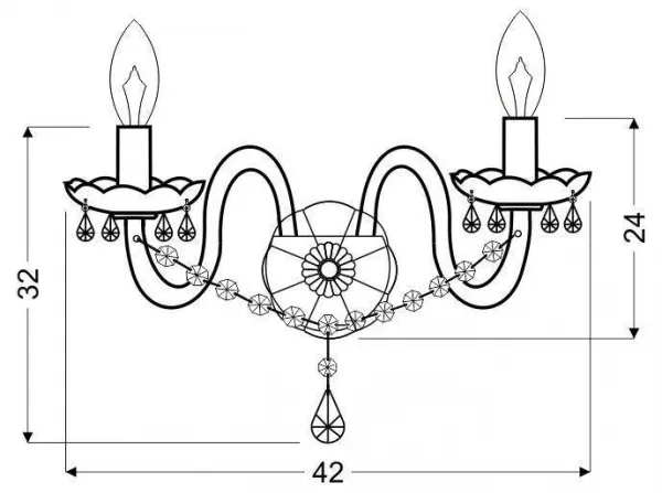 Nástenná lampa MARIA Candellux