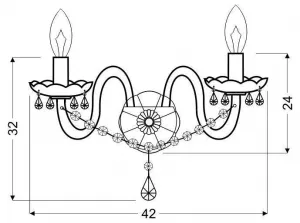 Nástenná lampa MARIA Candellux