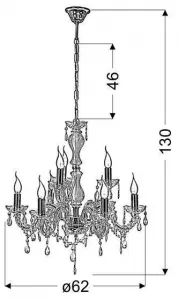 Závesná lampa MARIA 8xE14 luster Candellux