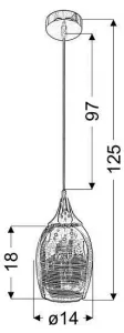 Závesná lampa MARINA 1xE27 Candellux