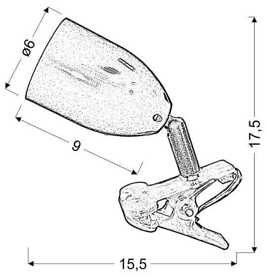 Stolová lampička CLIP LED Candellux