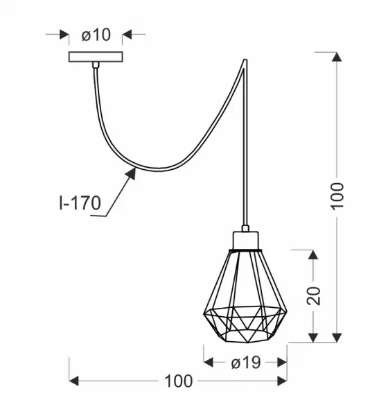 Závesná lampa PRIMO Candellux