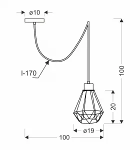 Závesná lampa PRIMO Candellux