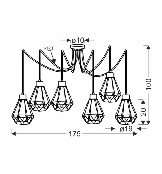 Závesná lampa PRIMO Candellux