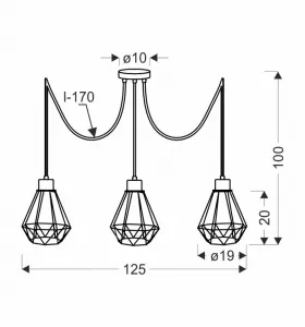 Závesná lampa PRIMO Candellux