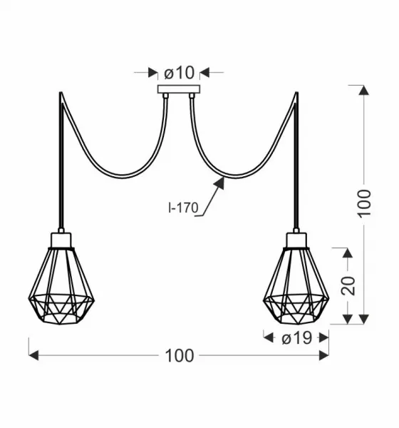 Závesná lampa PRIMO Candellux