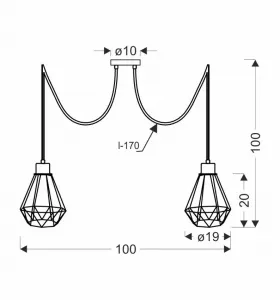 Závesná lampa PRIMO Candellux