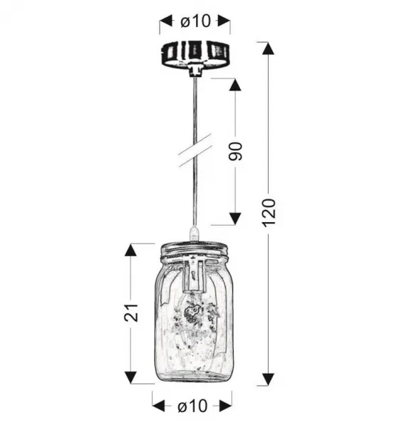 Závesná lampa JARS Candellux