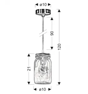 Závesná lampa JARS Candellux